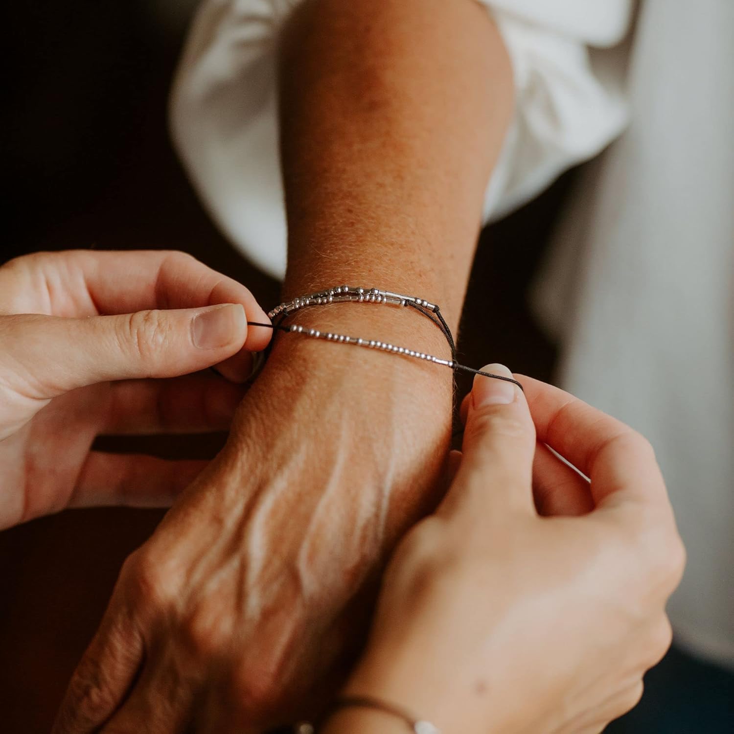 Morse Code Bracelets for Women, Christian Bible Verse Bracelets, Scripture S925 Sterling Silver Inspirational Faith Jewelry, Religious Gifts for Women - Image 3