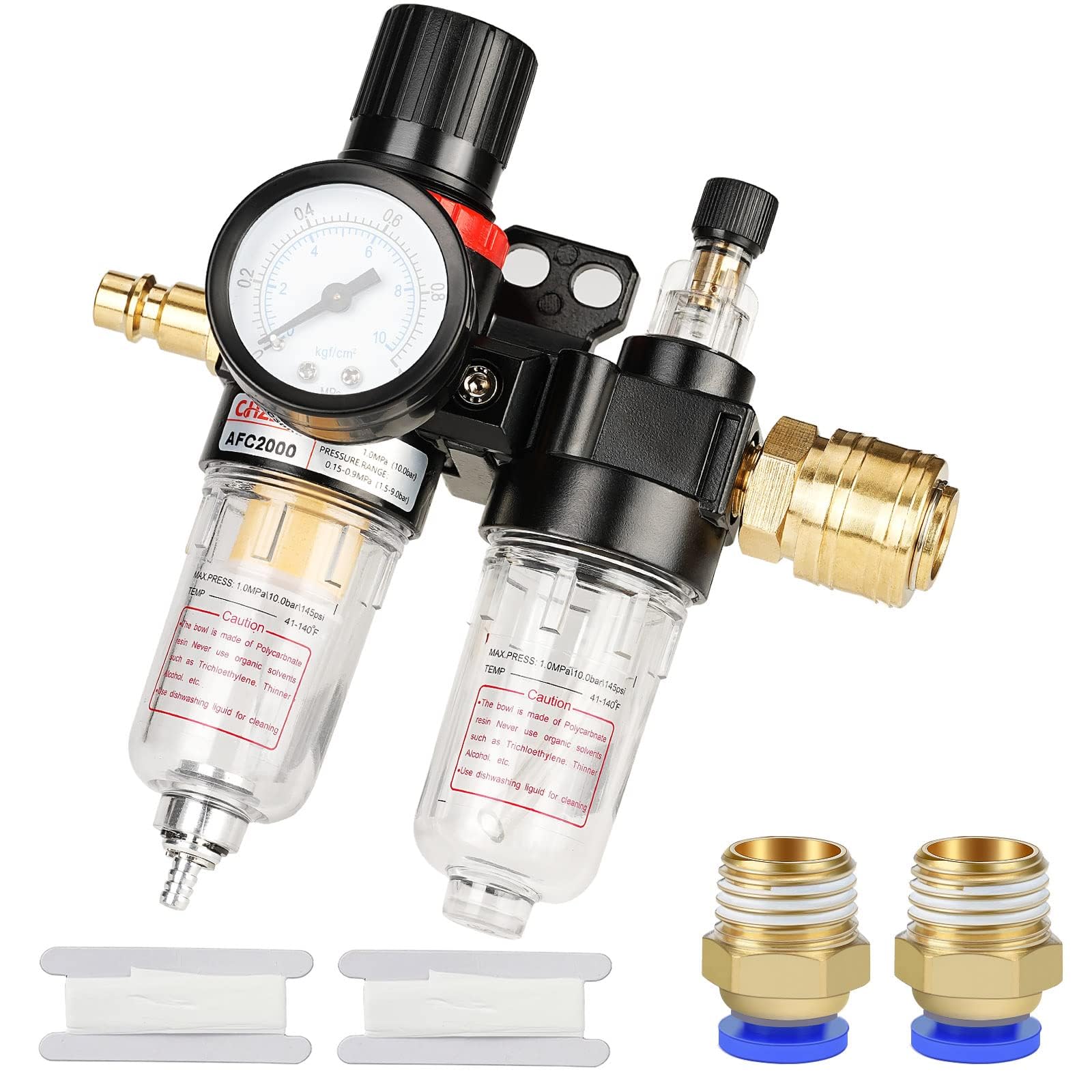 Riduttore di pressione dell aria compressa da 1/4 di pollice separatore d acqua