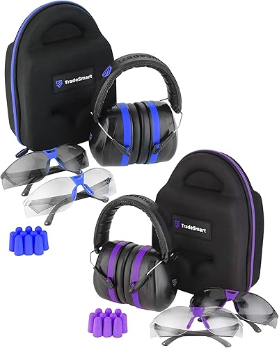 TRADESMART - Kit de regalo para él y ella color morado y azul certificado en Estados Unidos para mujeres y hombres