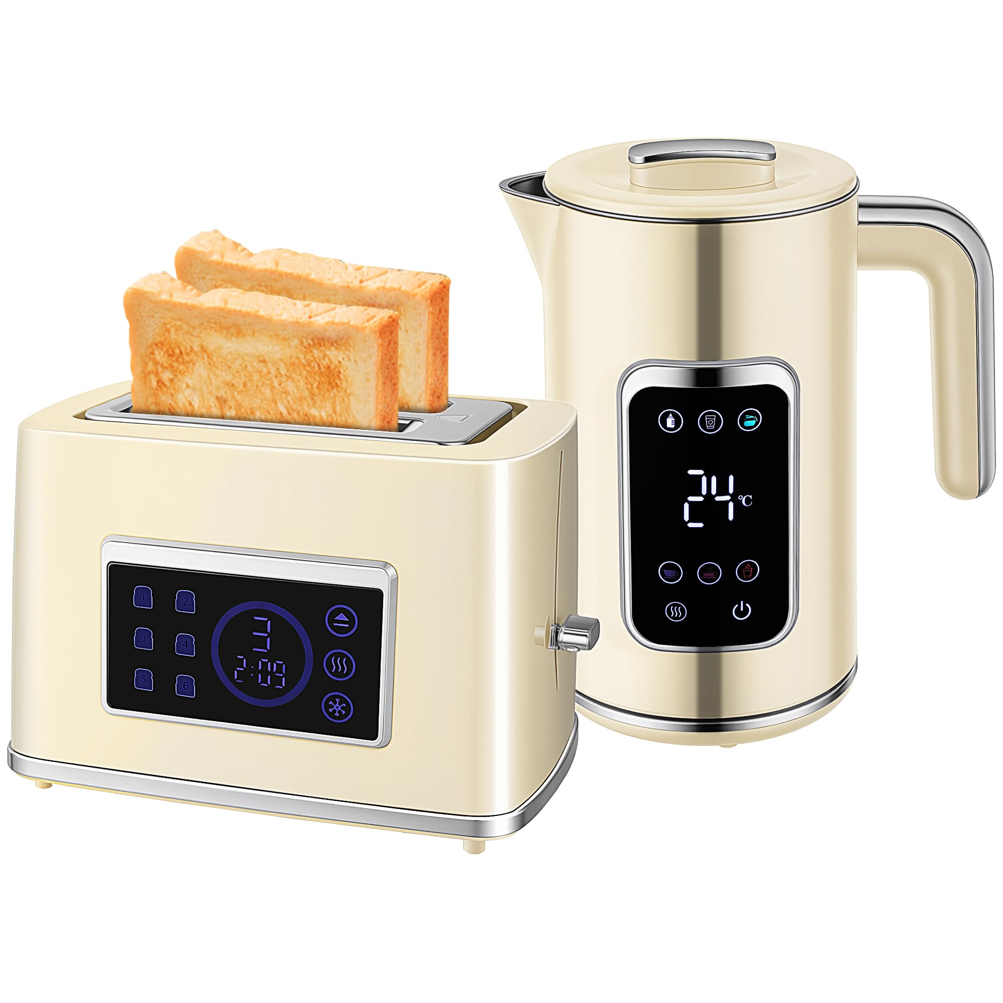 GEEPAS 1.7L 3000W Electric Kettle Vintage Cordless Rapid Boil 360