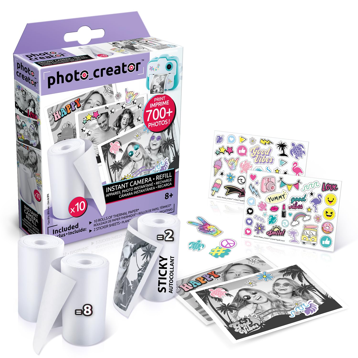 Canal Toys Photo Creator Recharge 10 Rouleaux Papier Impression 700 Photos CLK 005