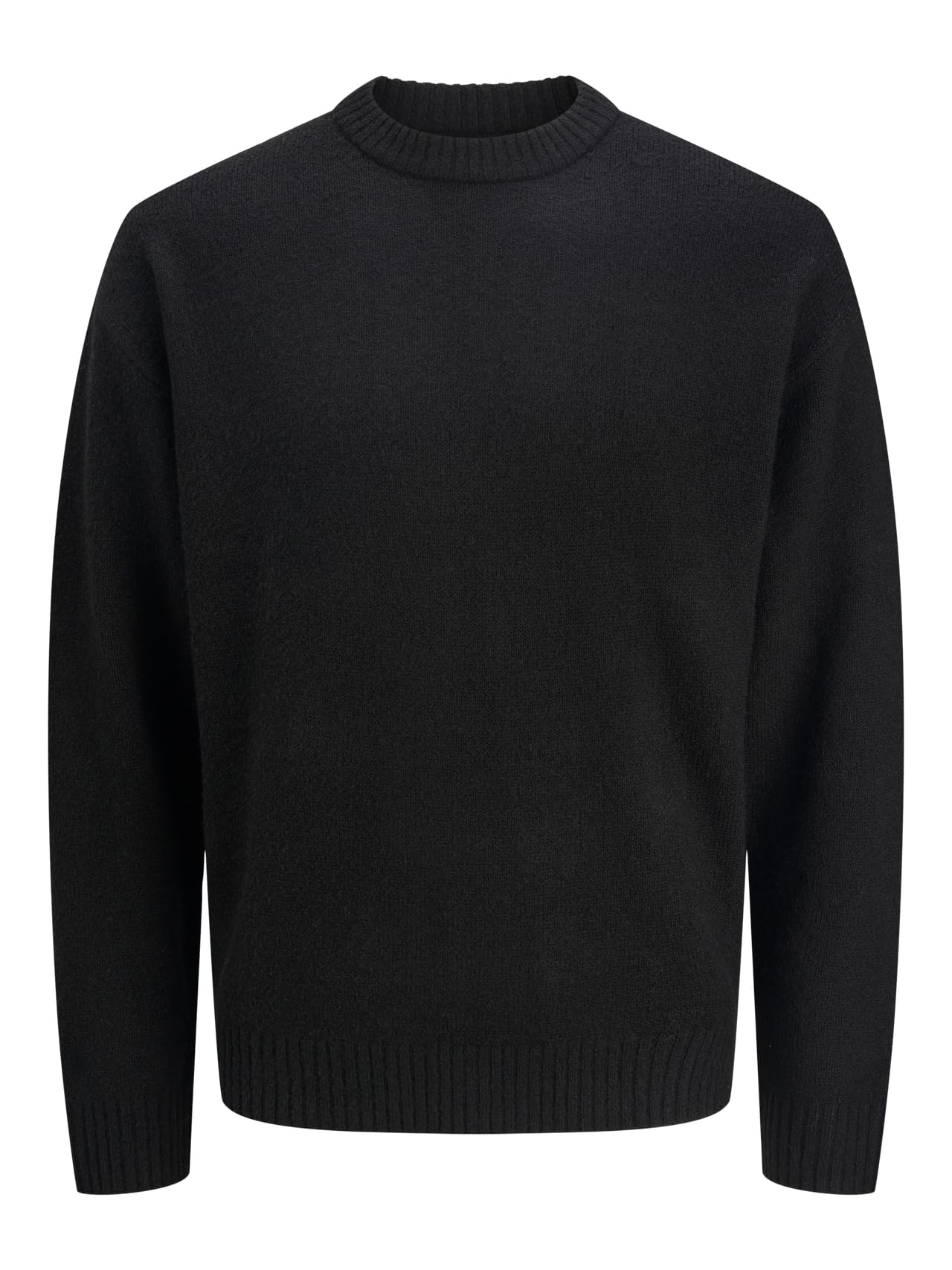 JACK & JONES Jjesoho Ollie Knit Crew Neck Sn, Black, M