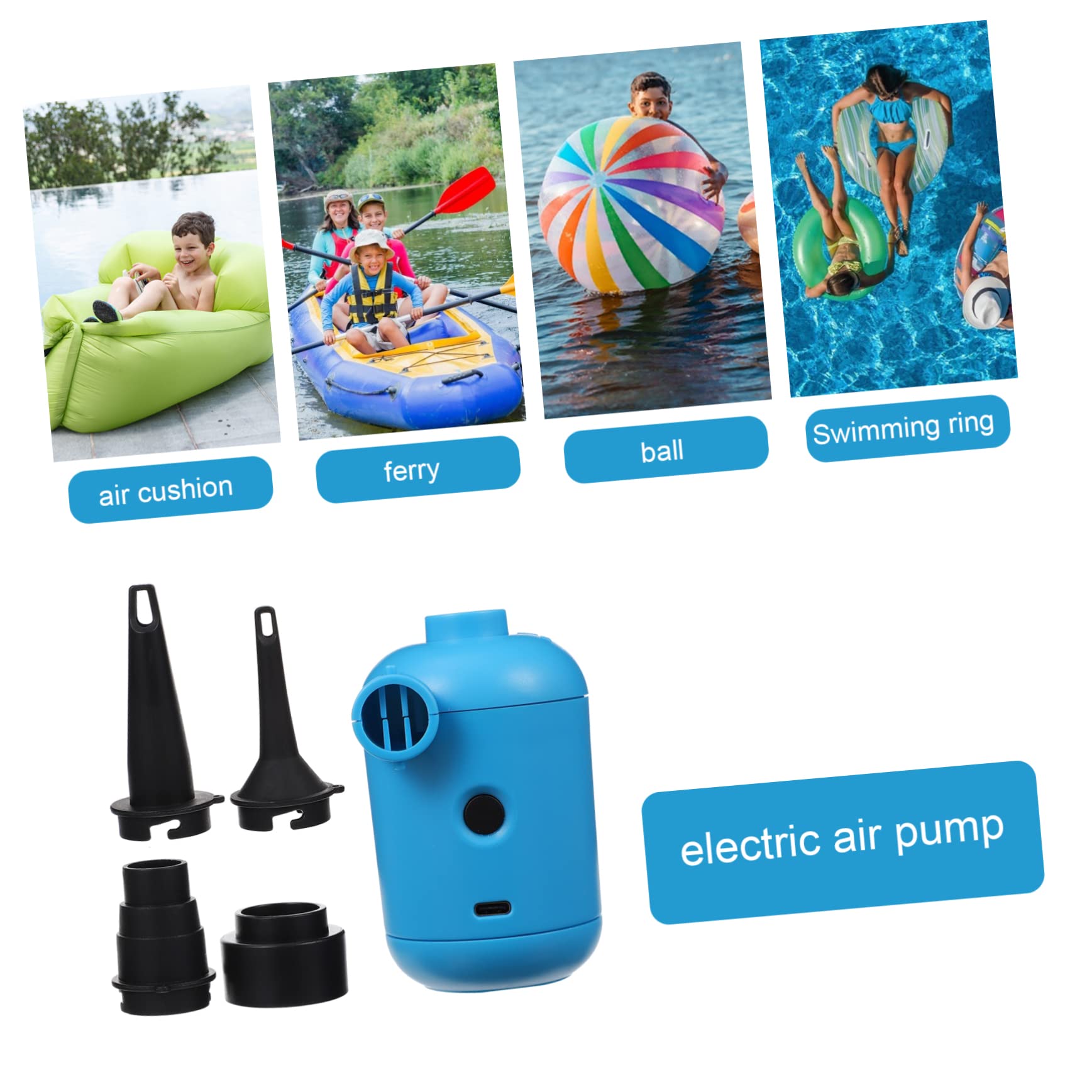 2 Pz USB Pompa Elettrica Pompa Di Gonfiaggio Elettrica Multi- Di Aria Di Aria Per Gonfiabili Di Gonfiaggio a Di io Di Calcio Bordo Di