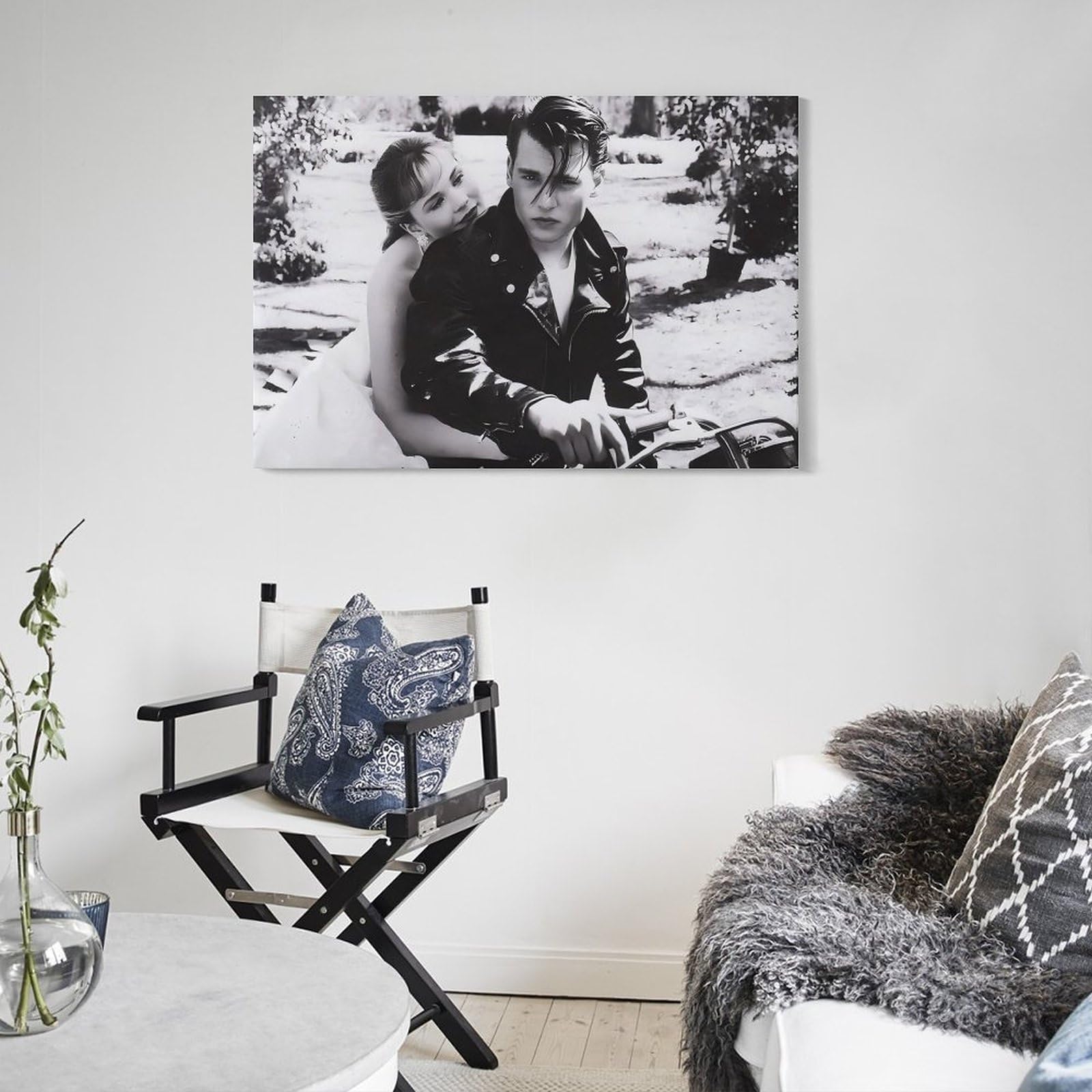 Stampa artistica da parete su tela del film commedia di Cry-Baby Johnny Depp, per casa, bar, ristorante, garage, caffetteria, idea regalo, 60 x 90 cm