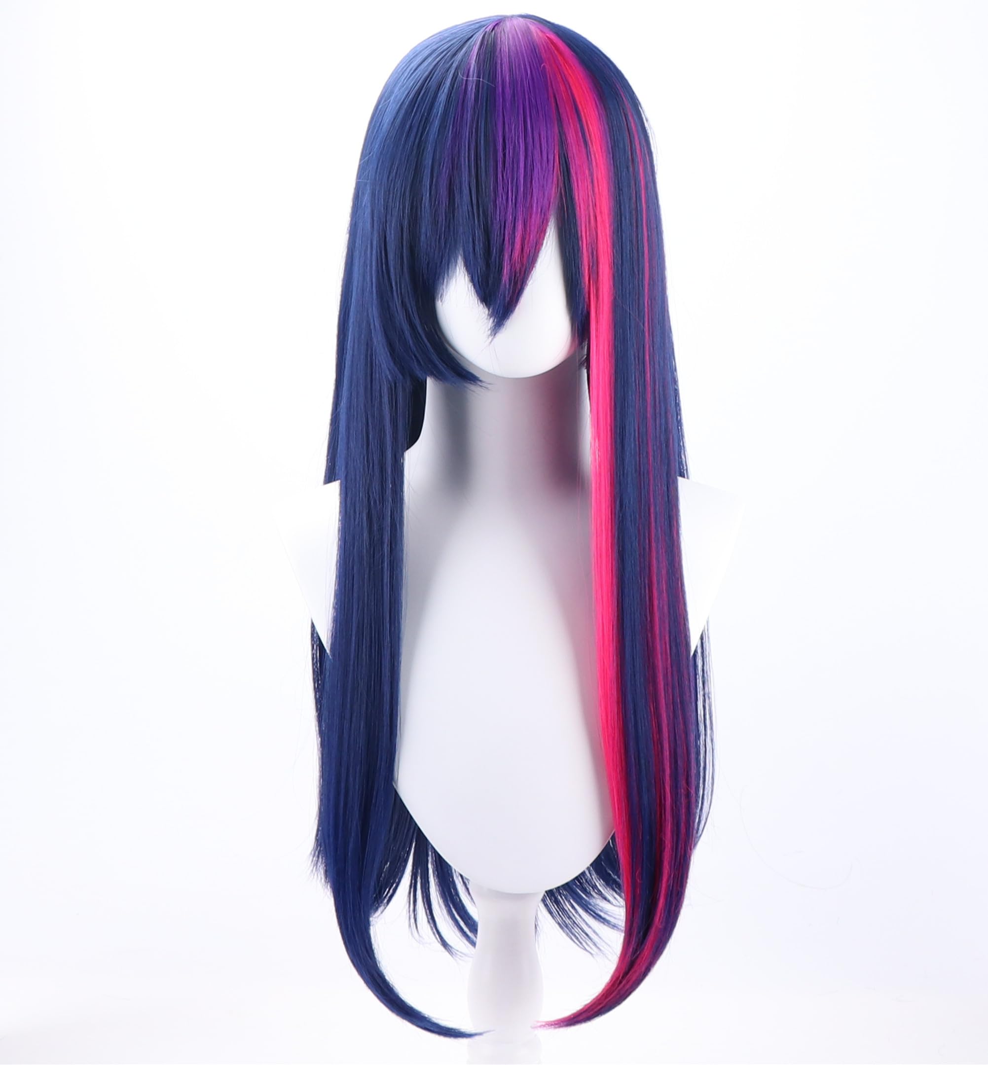 COSPLAZA Cosplay Wig Long Straight Flat Bang Synthetic Wig Anime Hair