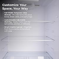 Vista 4 de Kenmore 33 in. 20.5 cu. ft. Capacity Refrigerator/Freezer with Full-Width Adjustable Glass Shelving, Humidity Control Crispers, ENERGY STAR