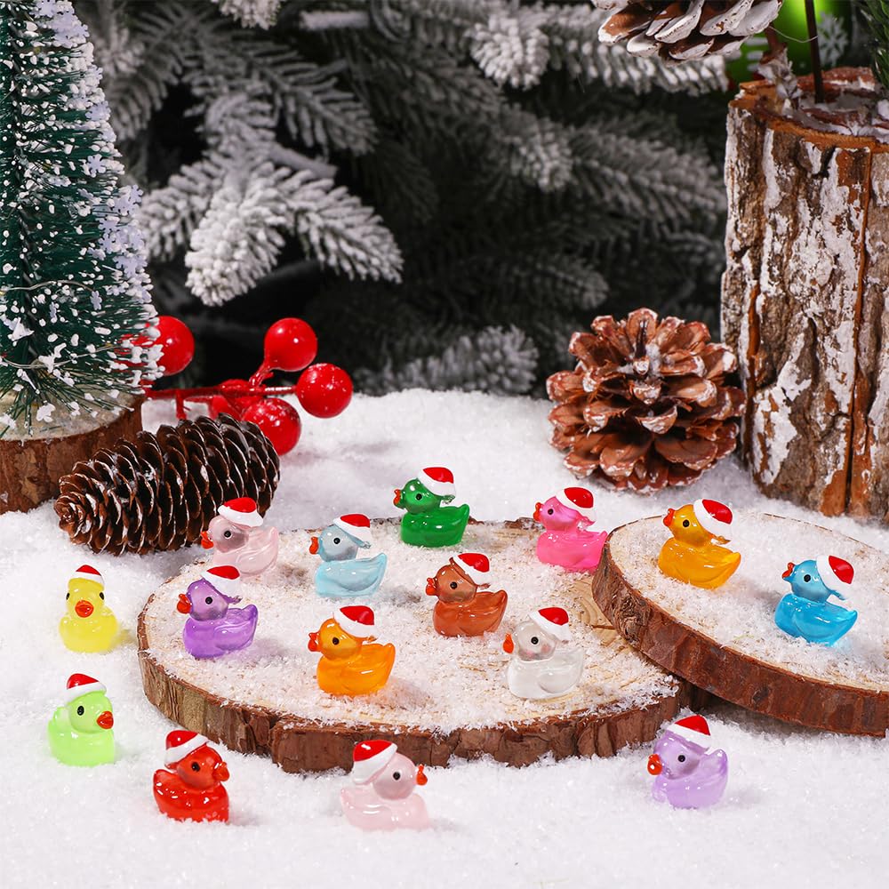 JOLCEEY 100pcs Christmas Mini Ducks - Image 3