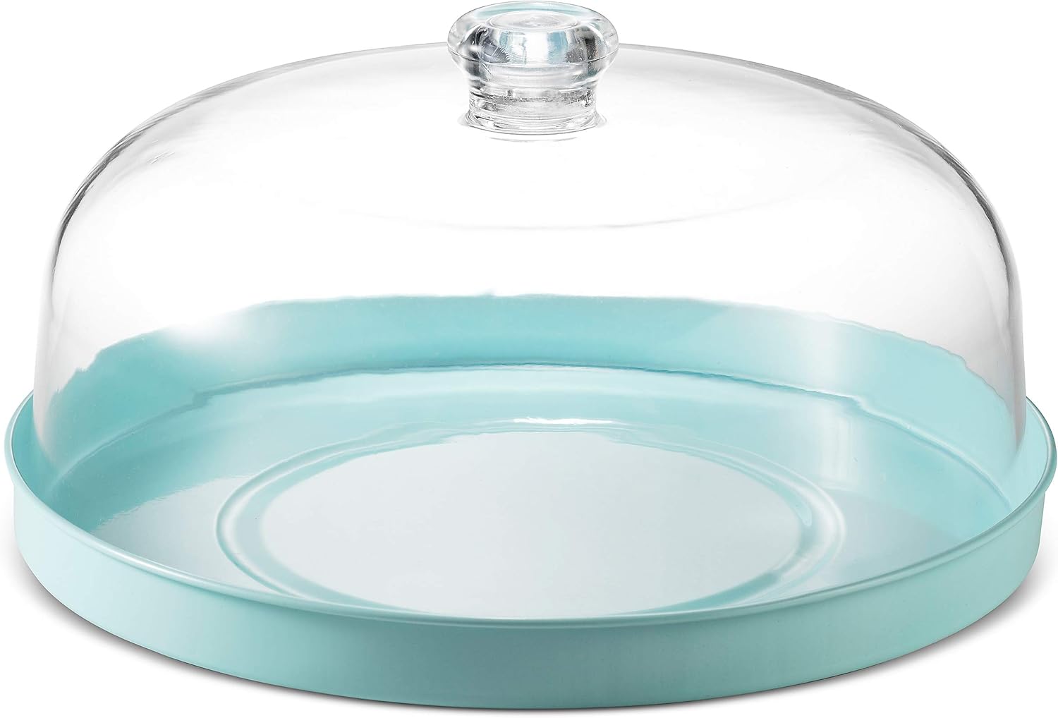 Godinger Cake Stand, Cake Plate Server with Dome, Fruit Platter, Metal Serving Tray and Shaterproof Acrylic Lid : Everything Else