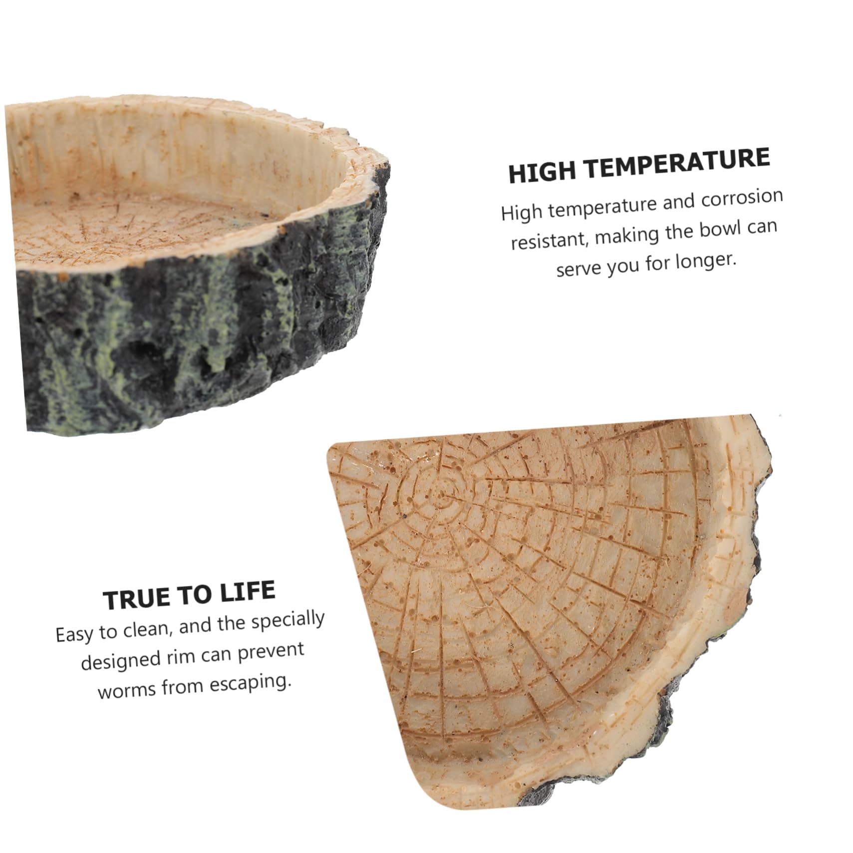 Hemoton 2Pcs Reptile Food Dish Non Slip Feeding Bowls for Lizards Geckos and Pets Water Bowl Accessories for Gecko Tanks and Reptile Habitats