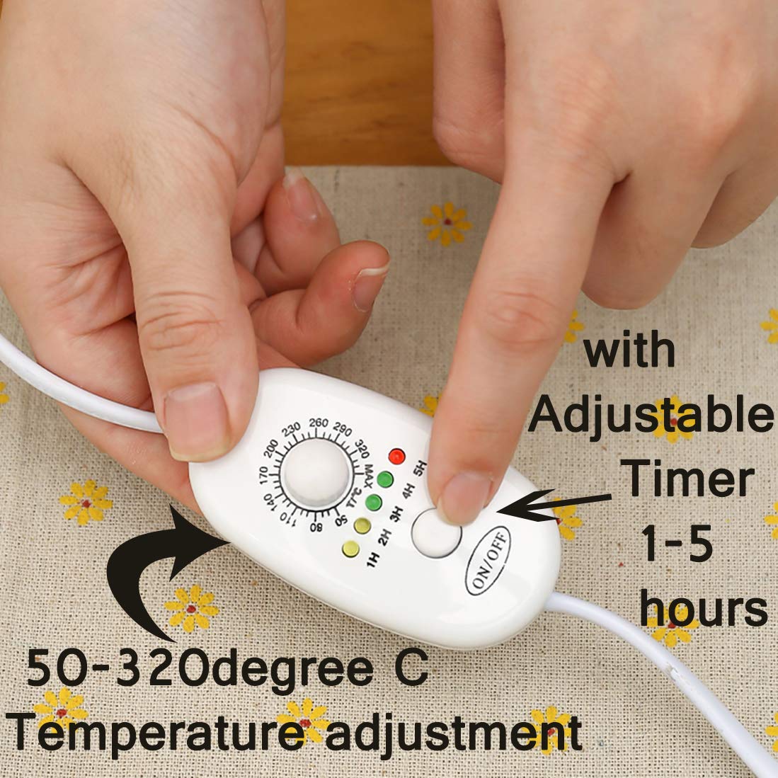 Quemador de incienso eléctrico con temporizador ajustable para aromaterapia y fragancia del hogar