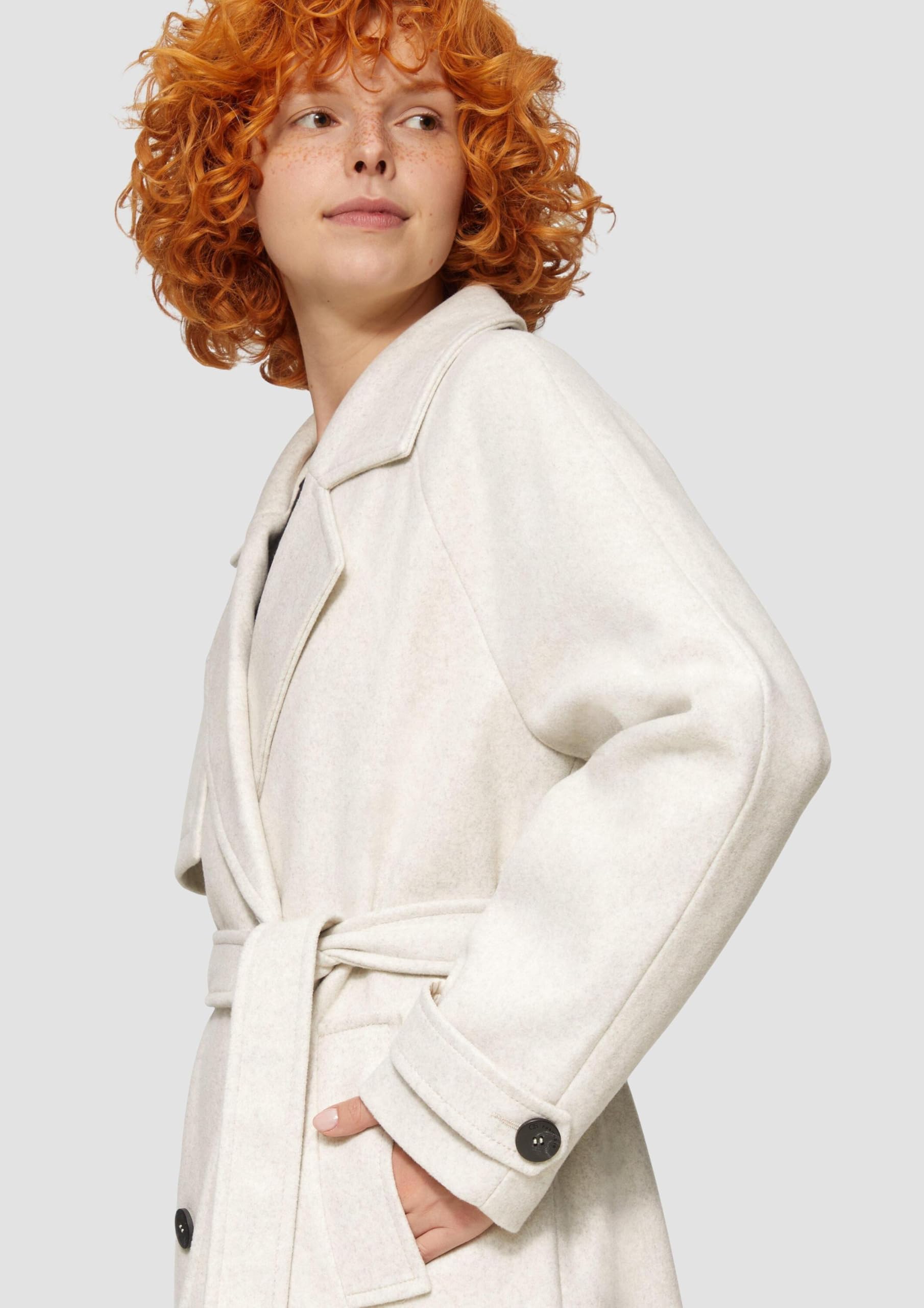 QS Trenchcoat in Wolloptik