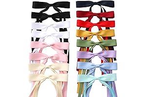16 PCS Hair Bows With Tail for Women Accessories