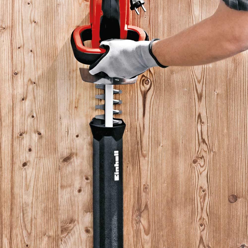 Einhell - Elektryczne nożyce do żywopłotu o średnicy 45 cm - Cięte laserowo ostrze diamentowe, grubość cięcia 12 mm - GH-EH 4245 lekka przecinarka do żywopłotu, mocna, bezpieczna i łatwa w obsłudze
