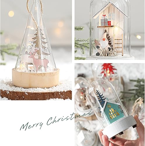 Miniatura 3 de Decoraciones de Navidad para interiores 2023, árbol de Navidad artificial de mesa iluminado, mini árboles de Navidad, decoración decorativa de