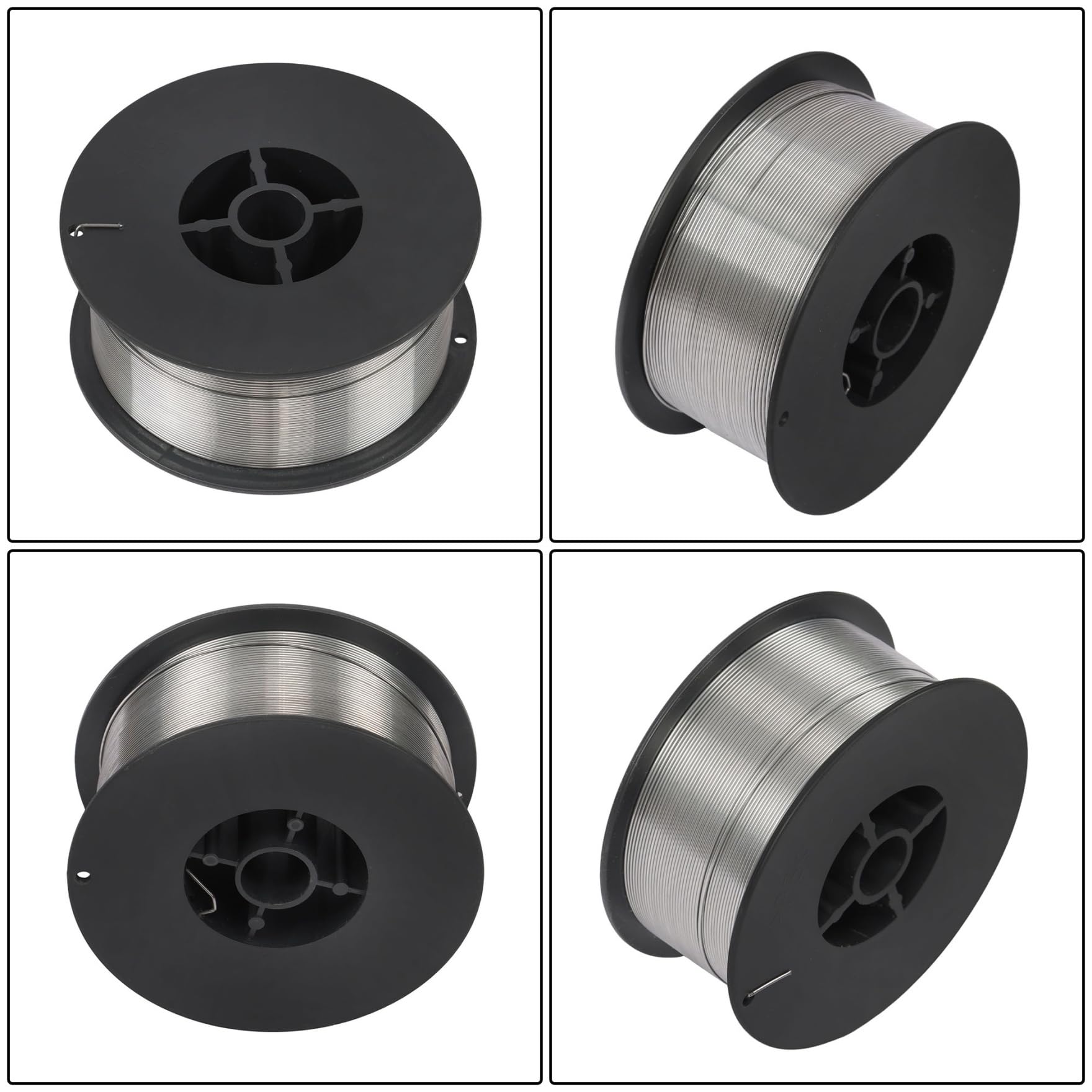 waltyotur Confezione da 4 fili per saldatura a nucleo flux da 0,089 cm, 0,9 kg, E71T-GS in acciaio dolce senza gas, per saldatura, acciaio a basso tenore di carbonio e acciaio a basso tenore di