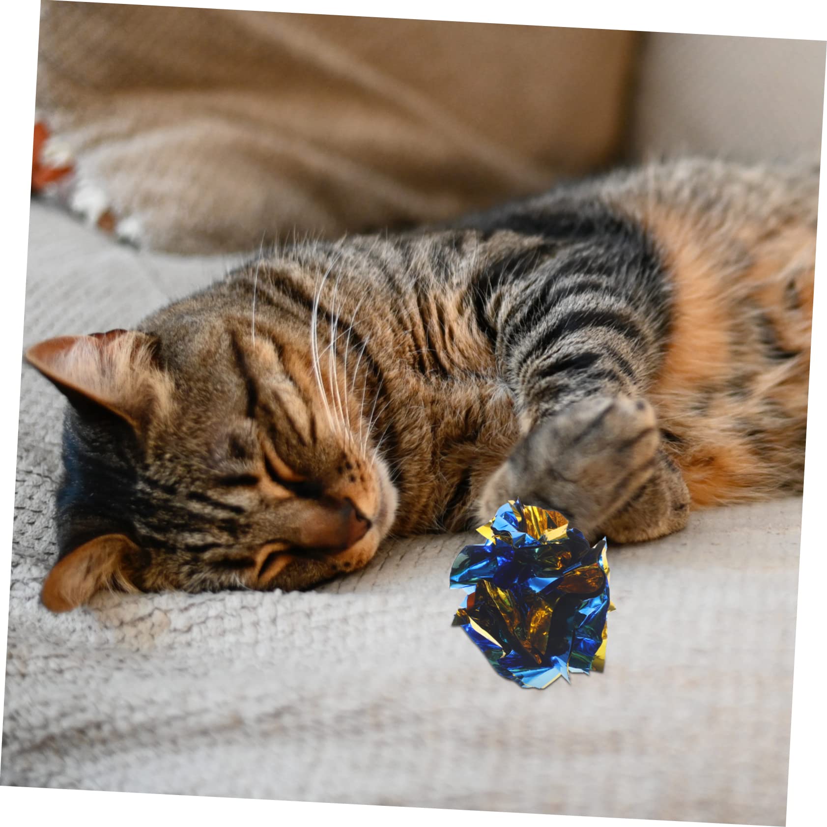 Kisangel 5sets Katze Interaktive Crinkle Für Indoor Katzen Kätzchen Hüpfspielzeug 20 Stücke * 5
