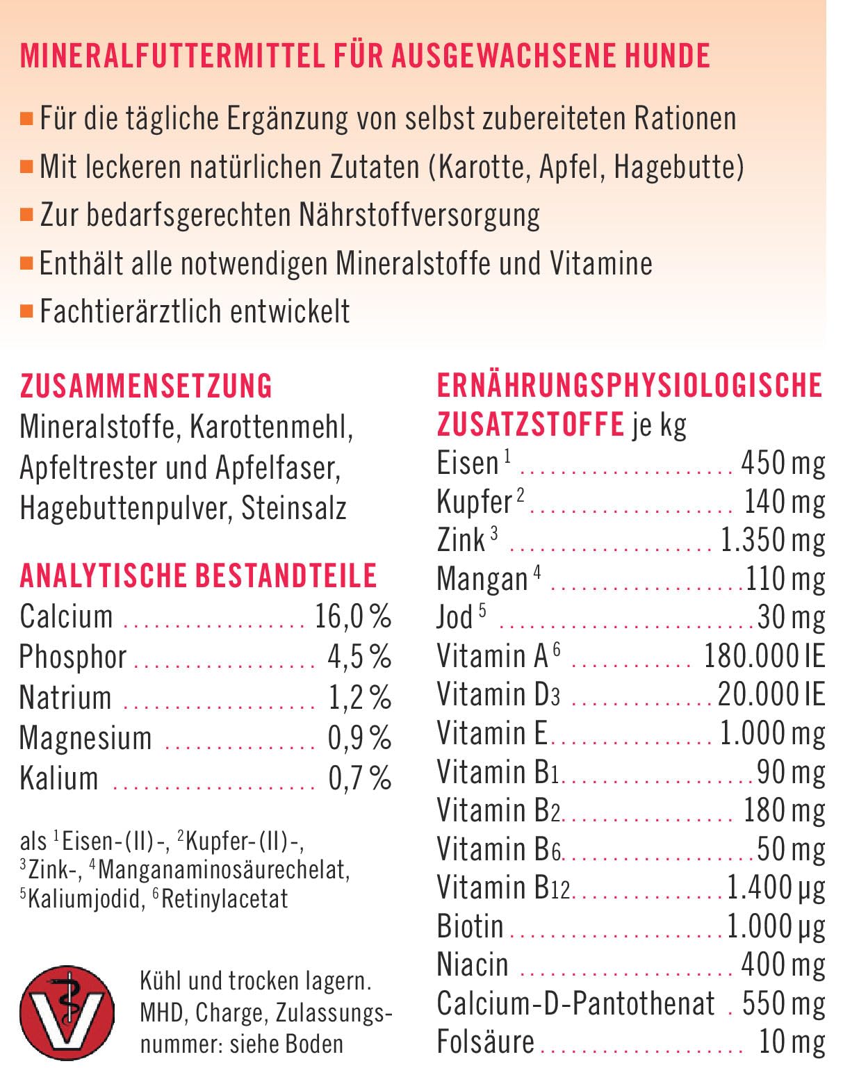 napfcheck Novomineral Adult - für ausgewachsene Hunde - 500 g