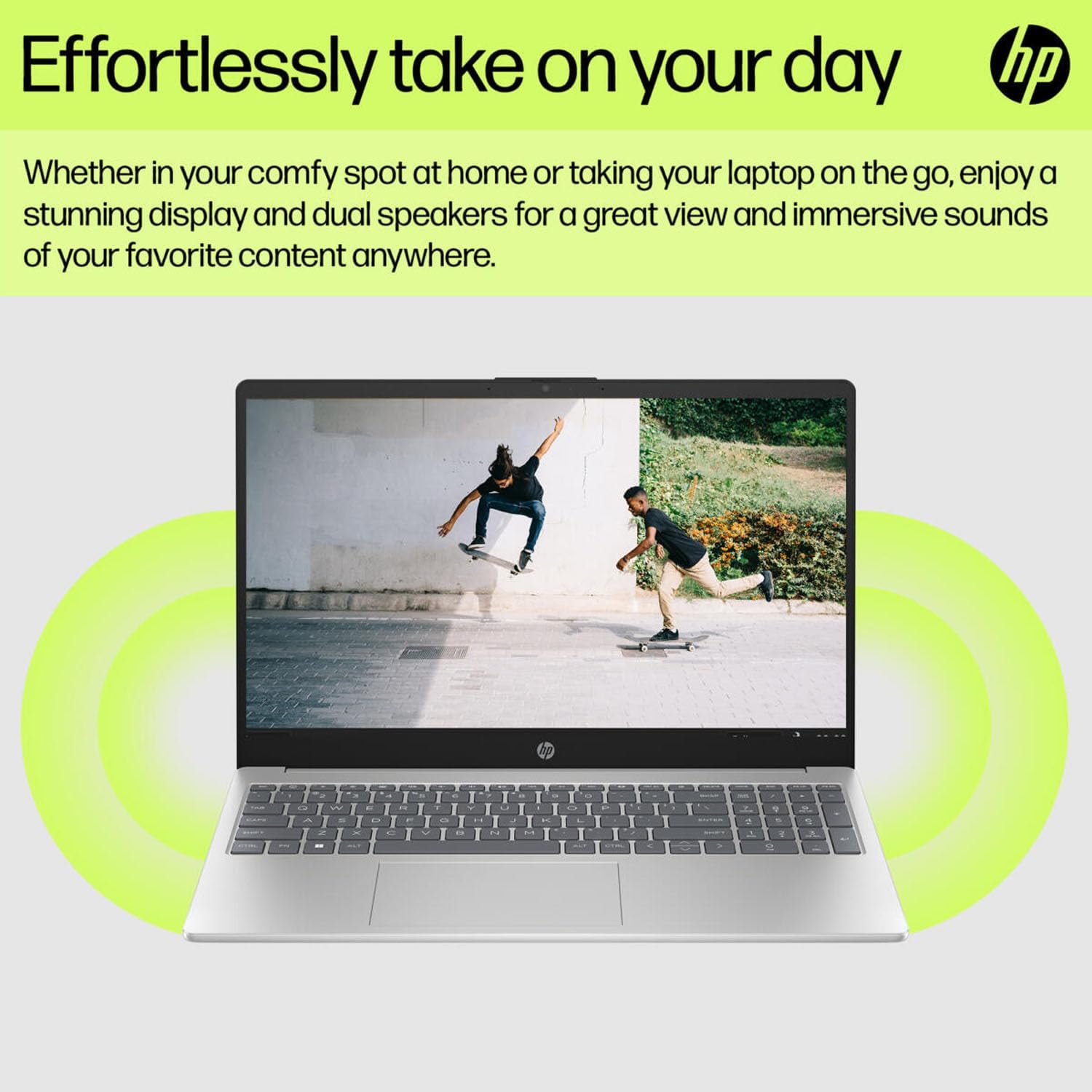 HP 15 Student & Business Laptop 15.6" IPS HD Display (Intel i3-N305, 16GB DDR4, 128GB UFS SSD, Intel UHD, WiFi 6, Webcam, Bluetooth 5.4, Win 11 Home S-Mode) w/DKZ USB Port Expander