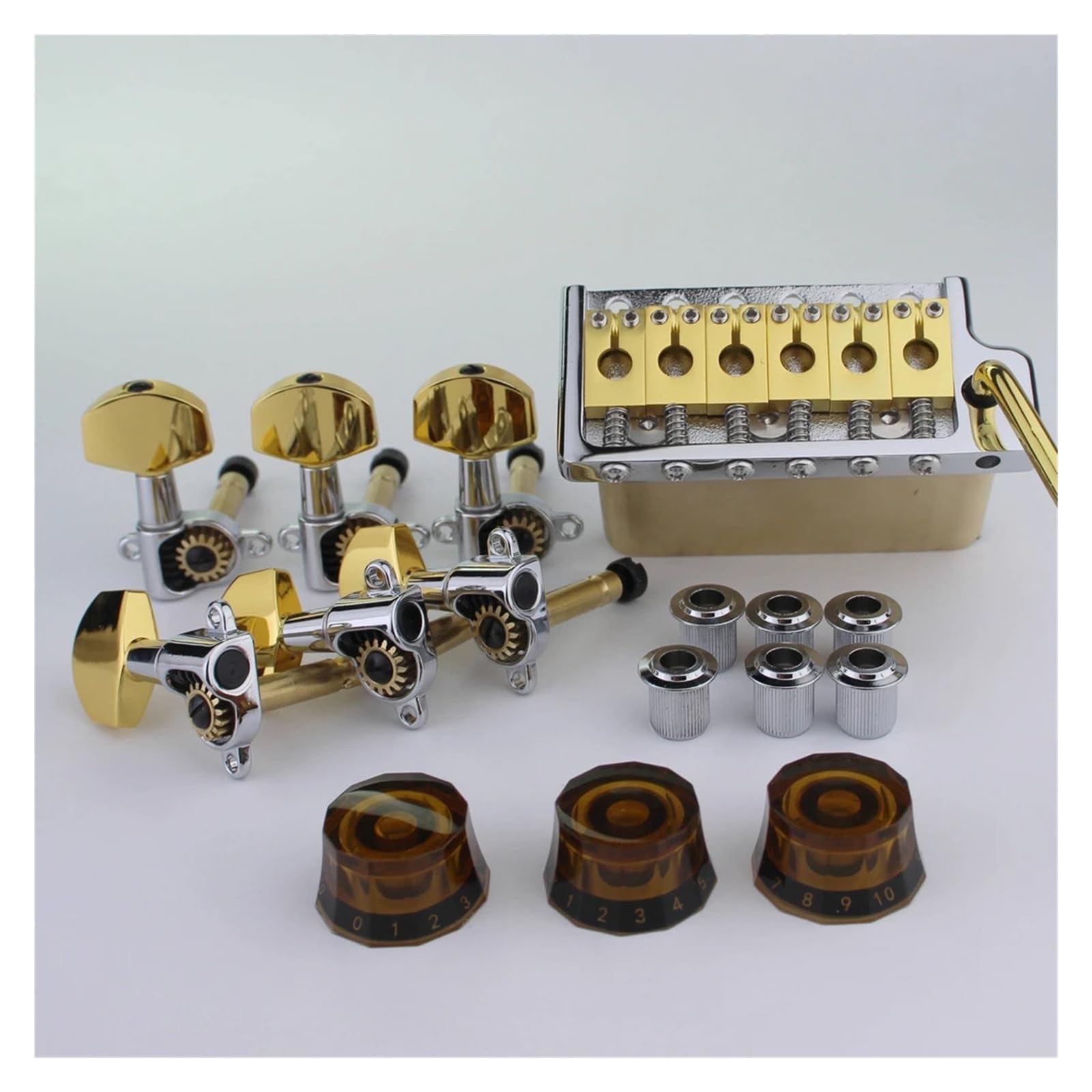 Kit di installazione completo for ponte for chitarra tremolo stile PRS da 1 set for stile chitarra ST(A set of CR knob)