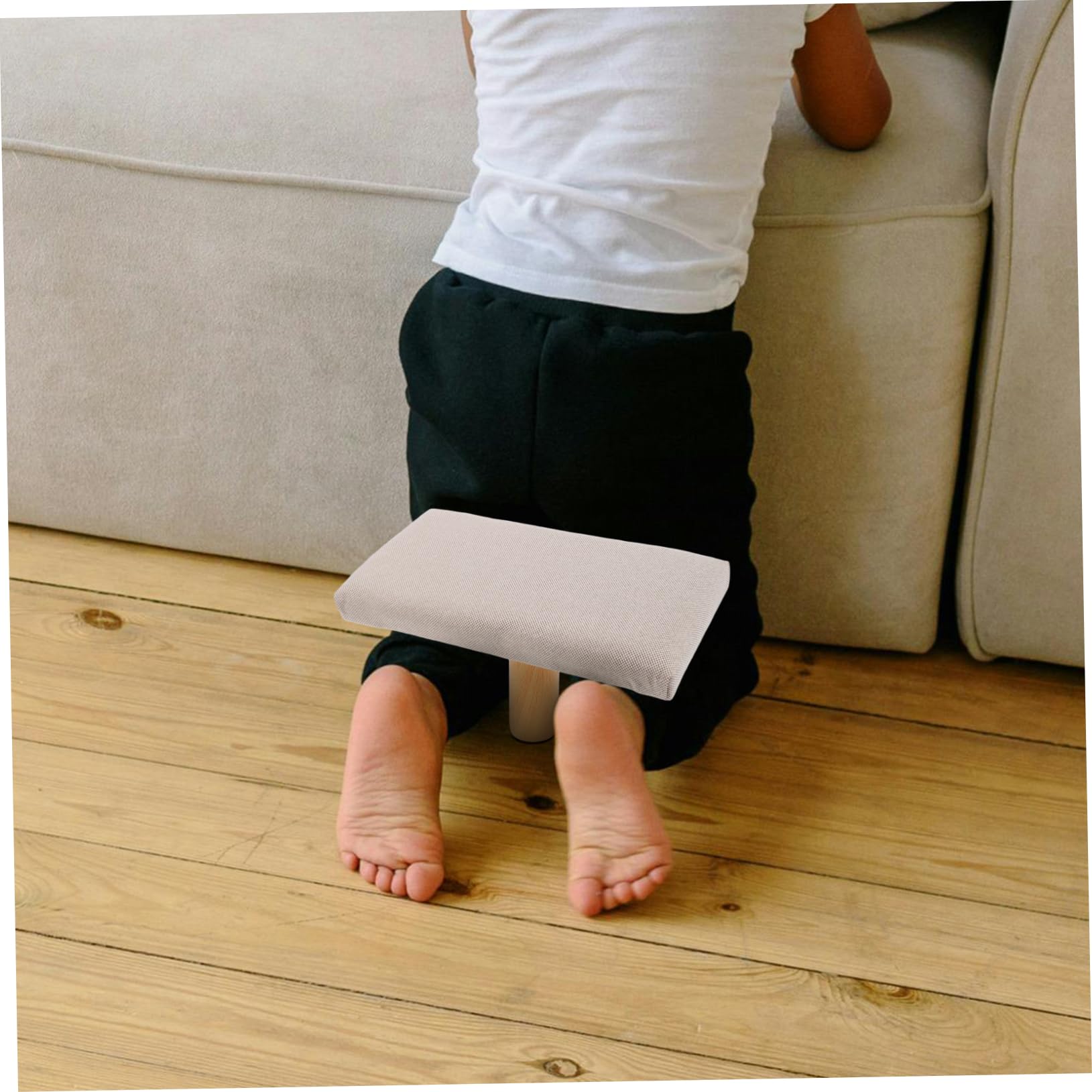 SOLUSTRE Bequeme Meditationsbank und Stoff mit Gepolstertem Sitz Höhenverstellbar für Kniende Yogapraxis und Komfortable Meditation zu Hause