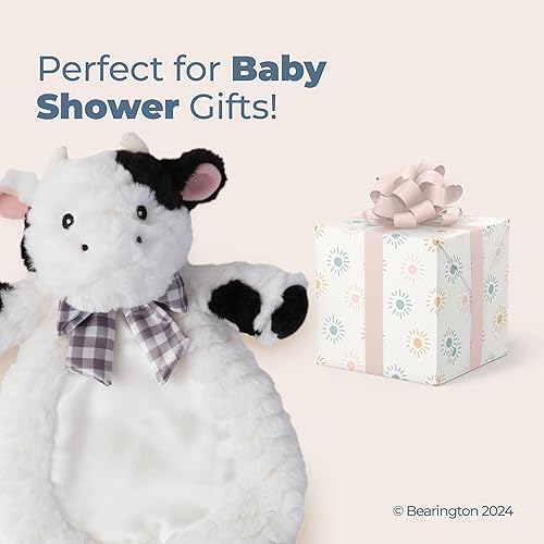 Vista 33 de Bearington Collection Baby Wee - Cola de algodón, conejo de peluche pequeño de 8 x 7 pulgadas, manta de seguridad infantil, conejo rosa adorable