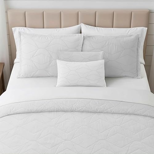 Miniatura 10 de Clara Clark Edredones Tamaño King - Juego de Cubrecama Colcha para Todas las Estaciones, Tejido Pinsonic Ropa de Cama Ligera - Juego de Edredón King