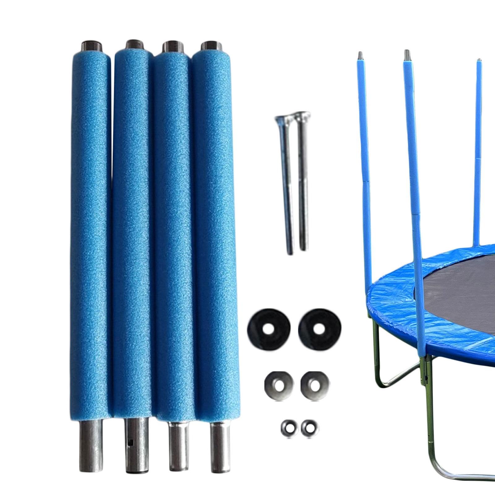 Steel Poles - Safety Net Pads, Enclosure Poles | Trampoline Replacement Parts with Screws Enclosure, Trampoline Support Poles for Indoor Outdoor Use, 1.76m/1.96m