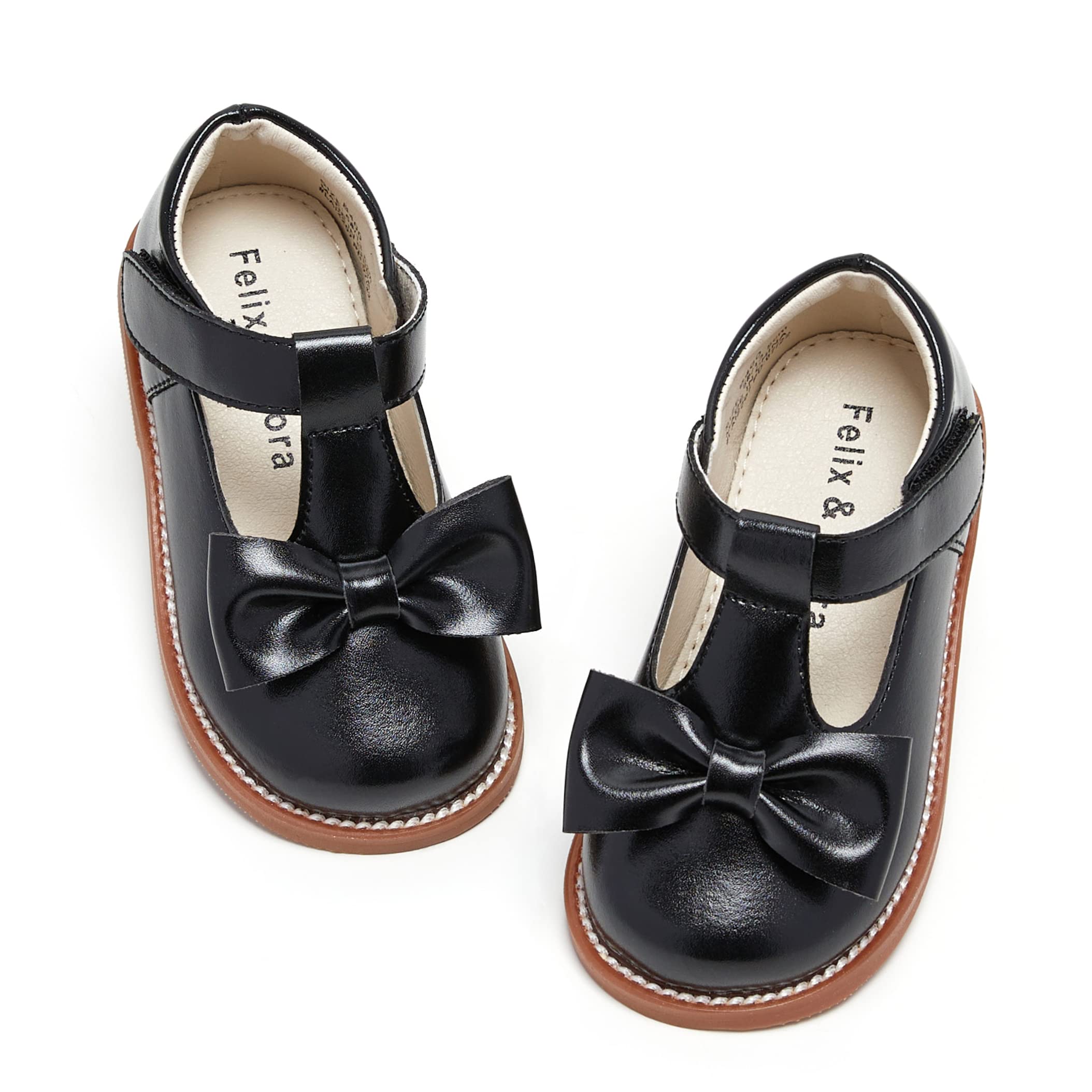 Felix & Flora Toddler Little Girl Mary Jane Dress Shoes - Ballet Flats for Girl Party School Shoes — view 49