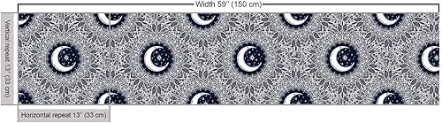 Vista 68 de Ambesonne - Tela multicolor con estampado digital por yarda Aqua Multicolor