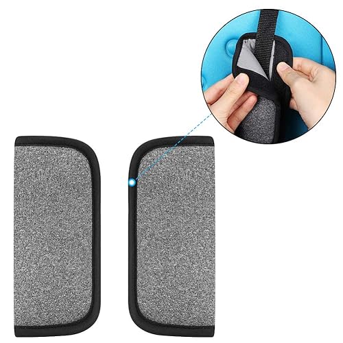 Miniatura 2 de Accmor Fundas de correa de asiento de automóvil para bebés y niños, fundas de correa de asiento de automóvil, almohadillas de hombro, fundas de