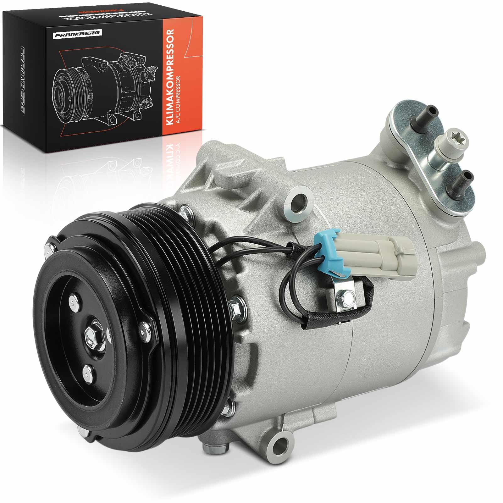 Frankberg Compressore aria condizionata con frizione Compatibile Corsa C X01 Astra G T98 F70 F35 Meriva X03 Zafira A T98 Combo