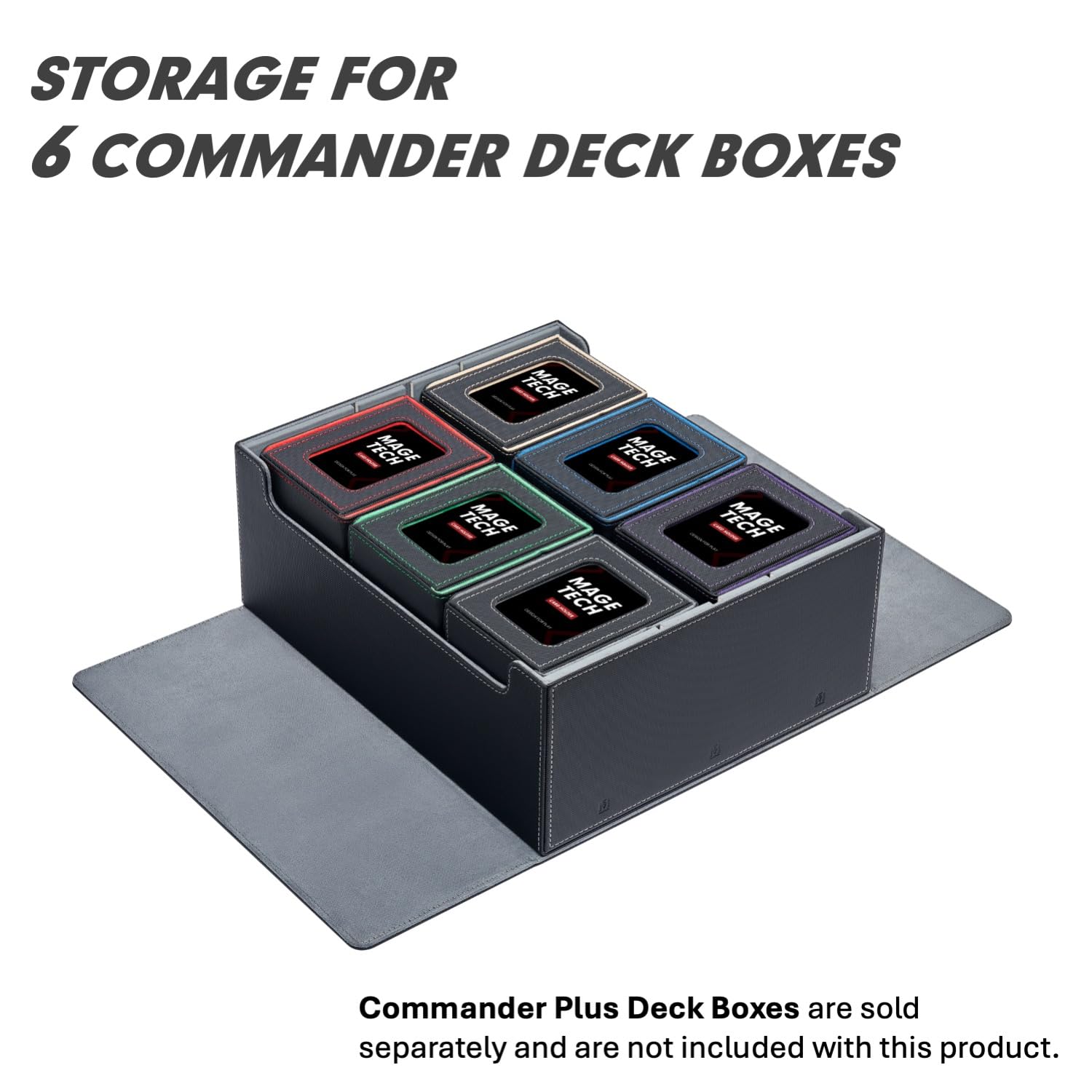 Mage Tech Overseer Mallette de rangement pour cartes – Deux couvercles amovibles qui servent de tapis de jeu, peut contenir 6 boîtes Commander ( Plus), compartiments réglables pour chargement par le Mage Tech Overseer Mallette de rangement pour cartes – Deux couvercles amovibles qui servent de tapis de jeu, peut contenir 6 boîtes Commander ( Plus), compartiments réglables pour chargement par le