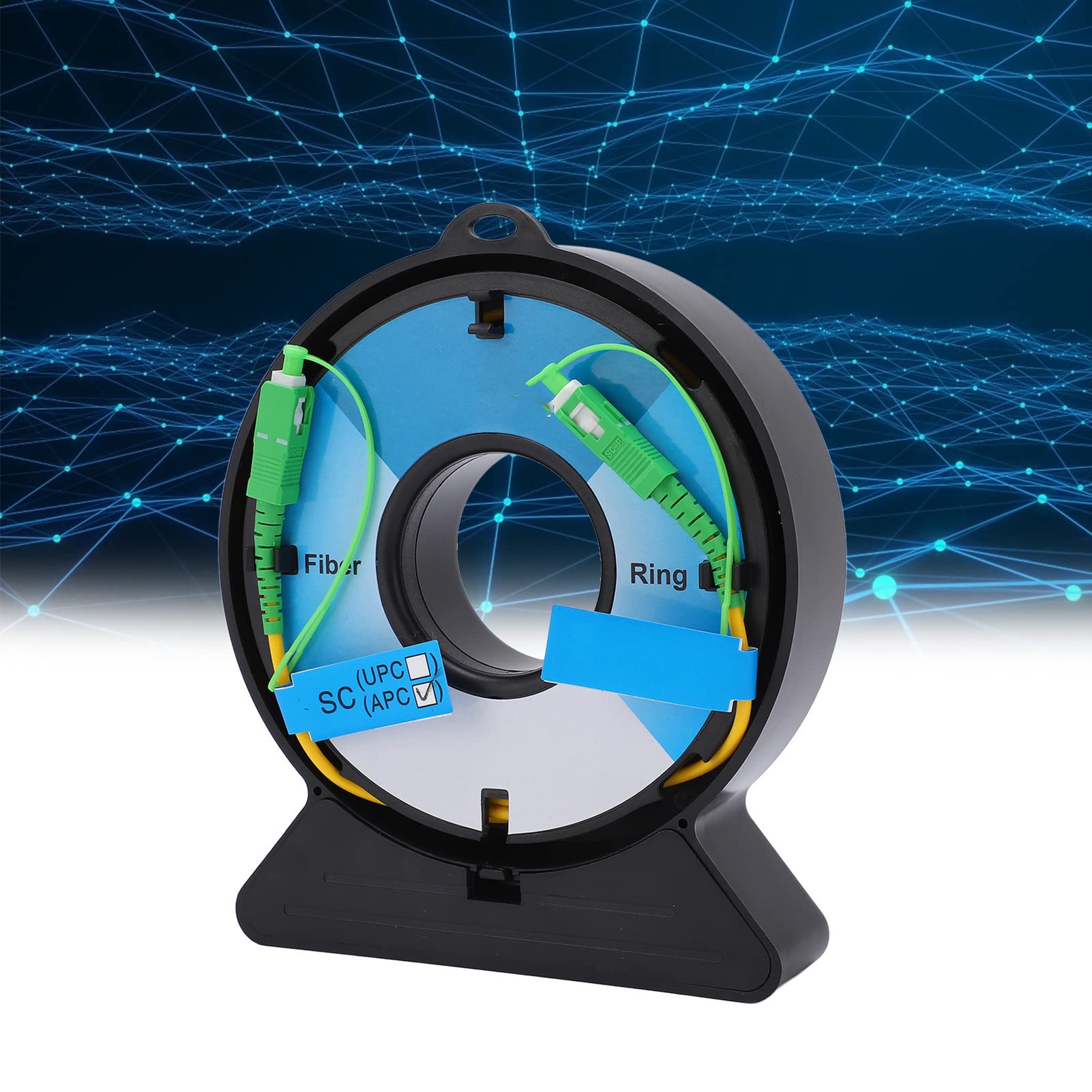 FTVOGUE Cable de Lanzamiento de Fibra OTDR, Cable de Extensión de Prueba de Fibra Monomodo ABS SC a SC 2000 M 6561,7 Pies, Pulso de 80 Ns, con Acopladores para Técnicos de Pruebas OTDR