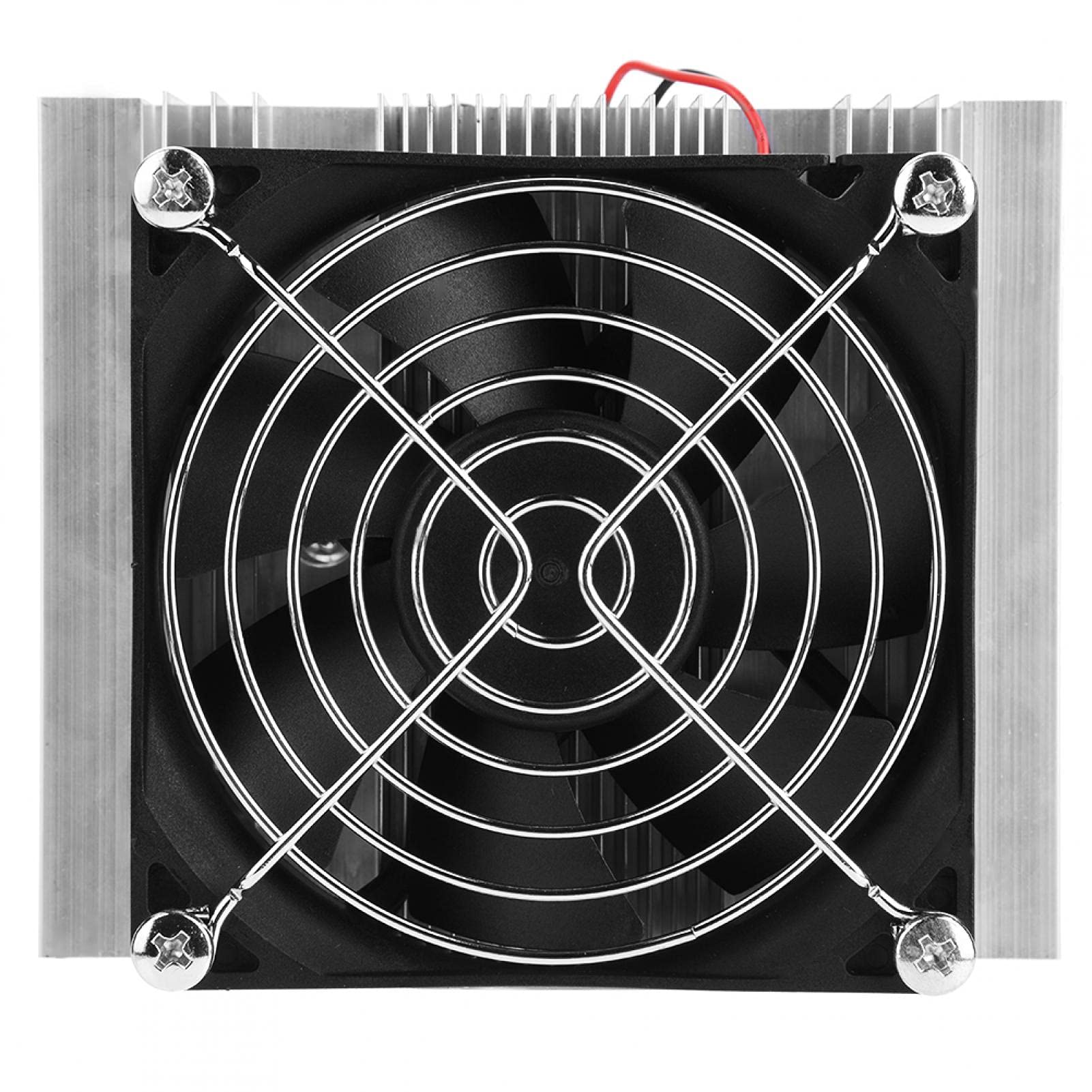 Chłodziarka termoelektryczna, półprzewodnikowa płyta chłodząca, 12 V aluminiowa półprzewodnikowa chłodziarka termoelektryczna Peltier chłodziarka na zimną płytę z wentylatorem Tec1-12706A