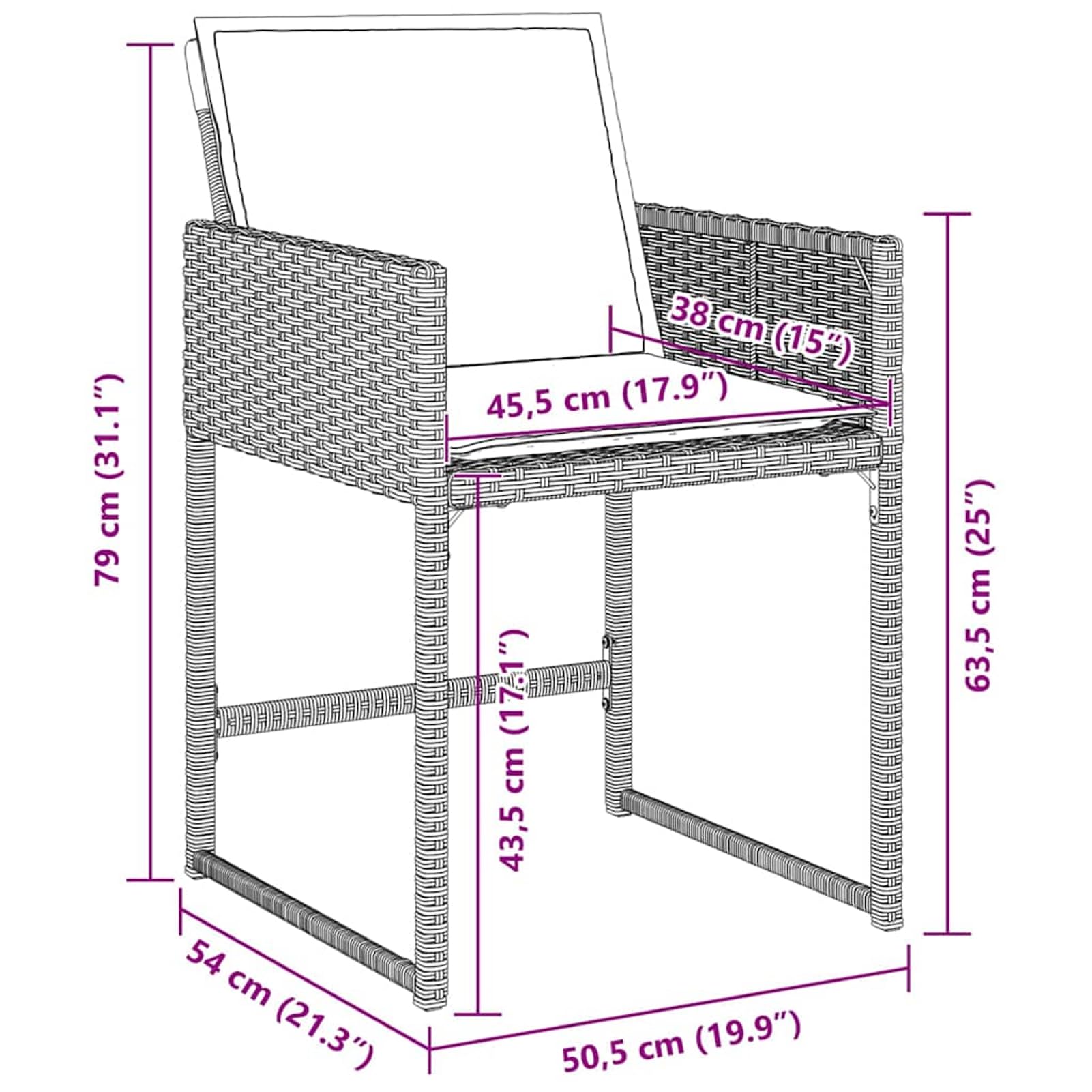 Tidyard Set da Pranzo per Giardino 5 PCS, Elegante in Polyrattan Grigio Chiaro con Vetro per Cene all'Aperto