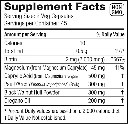 Miniatura 2 de New Life Candida Support, Salud Digestiva, Nuez Negra, 90 Cápsulas 90 Cápsulas