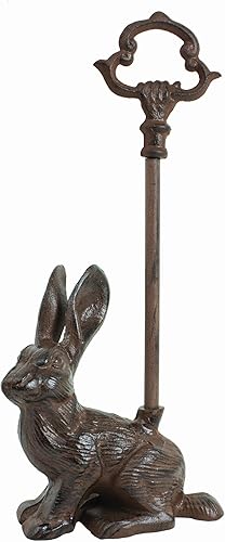 Miniatura 1 de Ebros Gift Portero de hierro fundido con mango largo, taxidermia abstracta 3D, escultura de arte 3D de 15.25 pulgadas de alto para el hogar o la