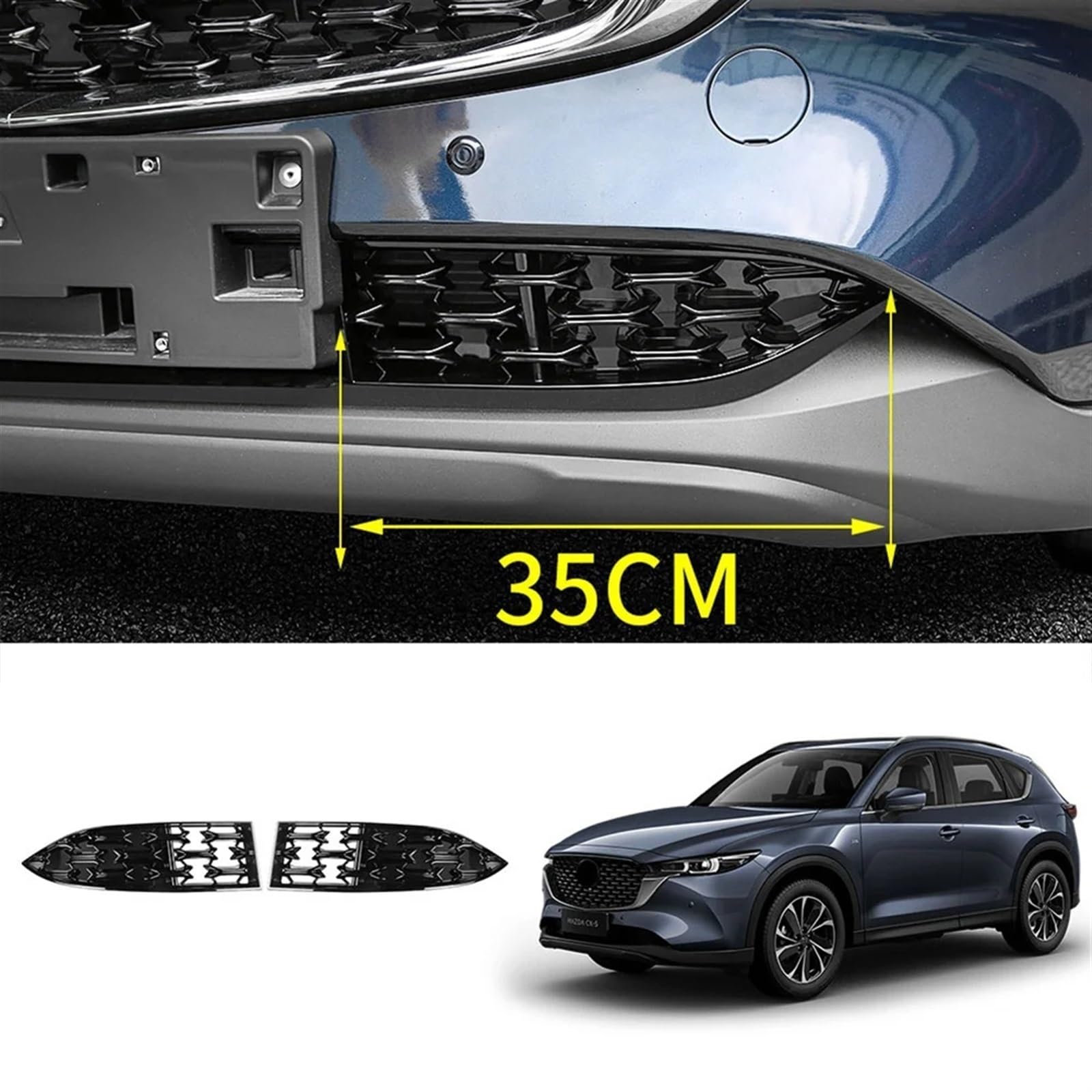Amazon | ラジエーターグリル マツダ CX5用 CX-5用 2022+ 車用 