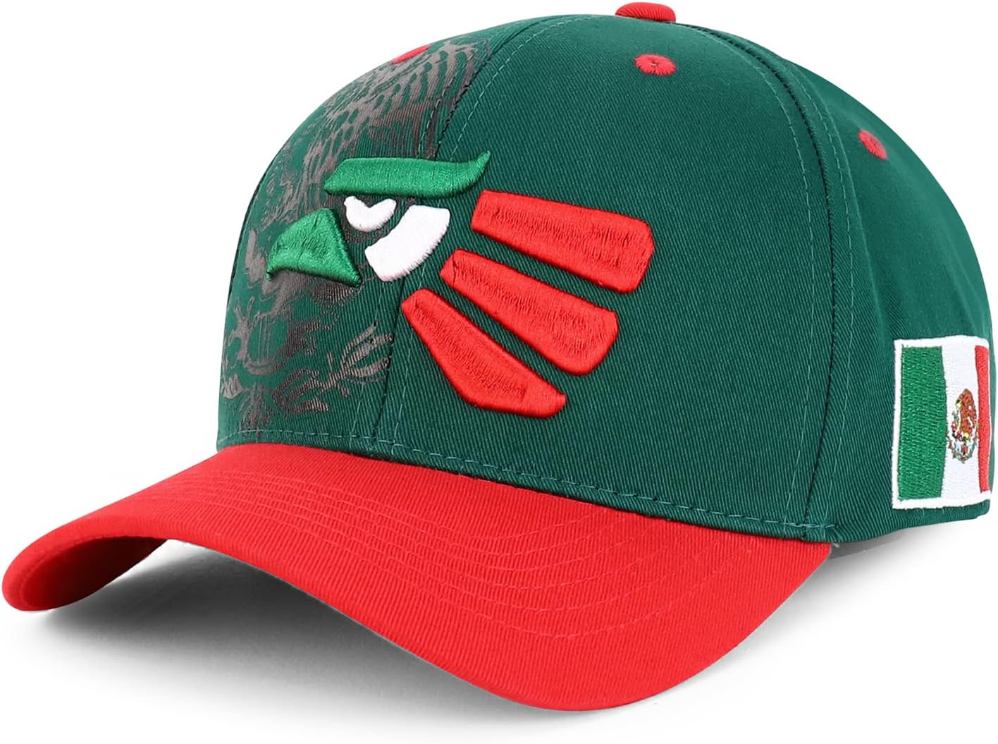 Trendy Apparel Shop XXL Hecho En Mexico Eagle 3D Embroidered Structured Baseball Cap