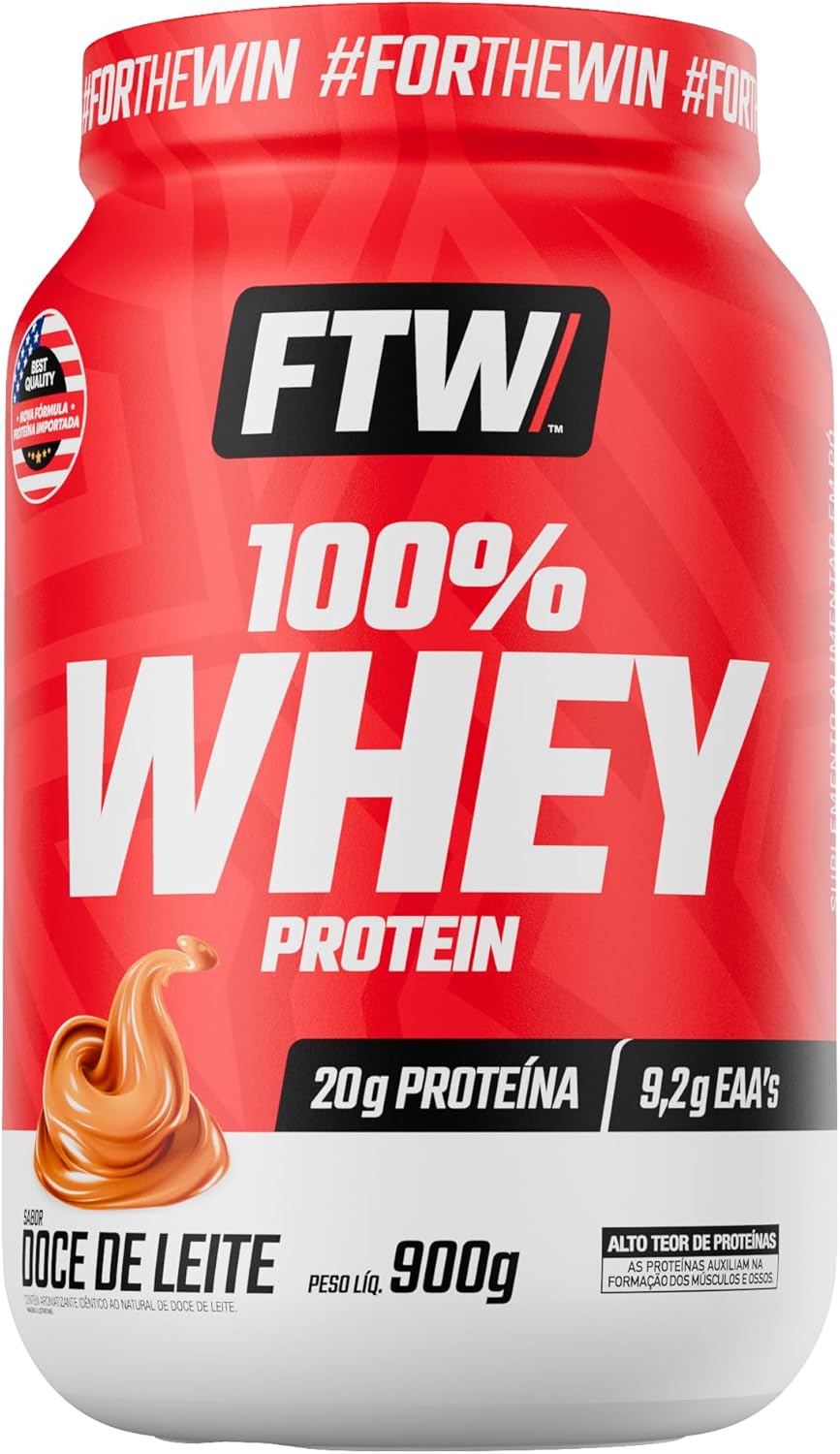 100% Whey Protein 900g por R$ 76,30