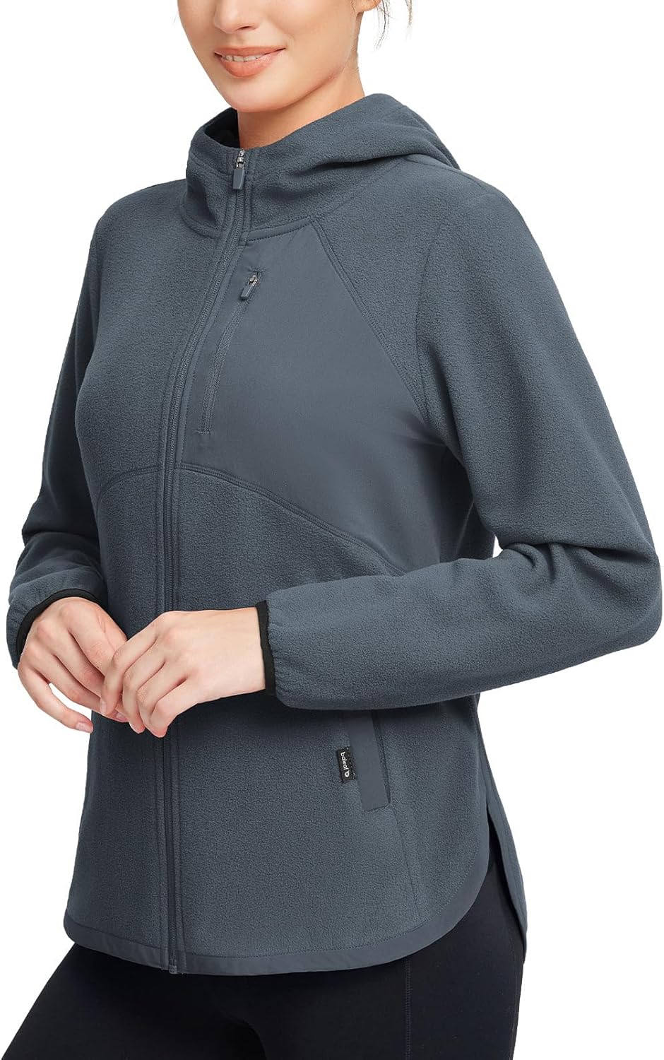 baleaf Women's Fleece Thermal Jacket Hooded Polar Warm Winter Lightweight Jackets Cold Weather Running Hiking Casual Outdoor