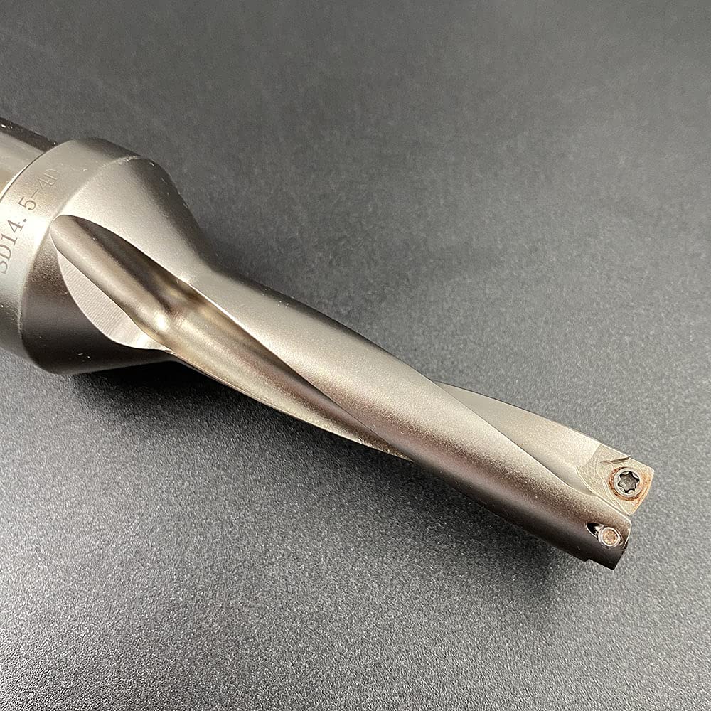 14.5mm-4D 25mm Shank for WCMX030208 Indexable U Drill Inserts Holder Fast Water Jet Drill Violent Drill WPD Series(Silver, WC-14.5-4D-C25)