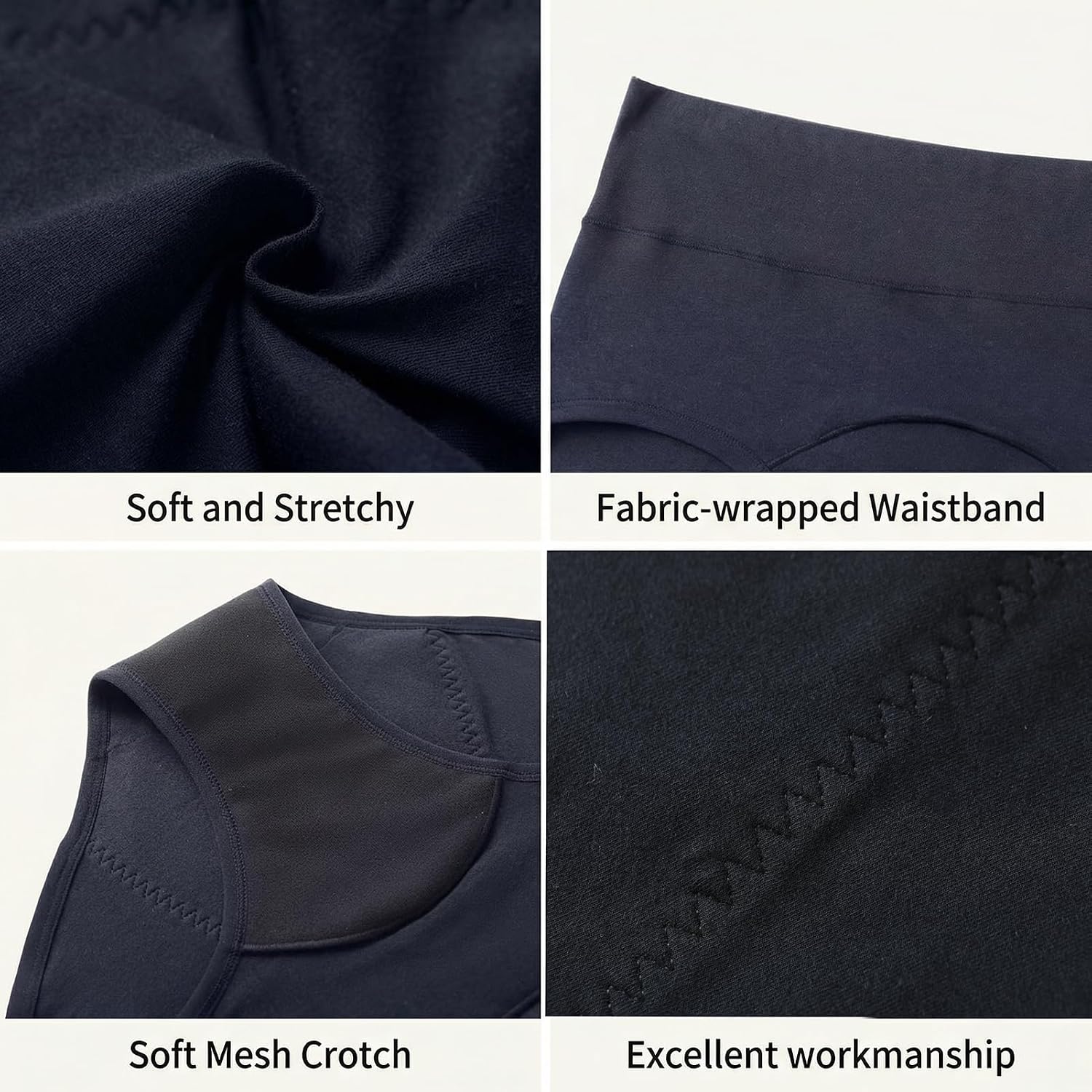 Leakproof Underwear for Women Incontinence, Washable Incontinence Panties for Bladder Leak, Reusable Period Underwear for Women High Waisted, 3Pack Medium