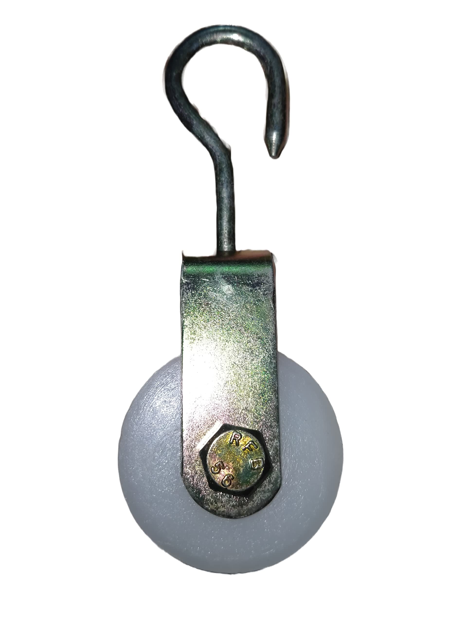 Climbing Pulley | trekking pulley | jhanda pulley |Metal Roller Pulley with Hook for Lifting Rope, Gym, Exercise, Pull up bar, Climbing, Hanging (2 Inch, White, 1) (B0BDZW63RX) Amazon Price History, Amazon Price Tracker