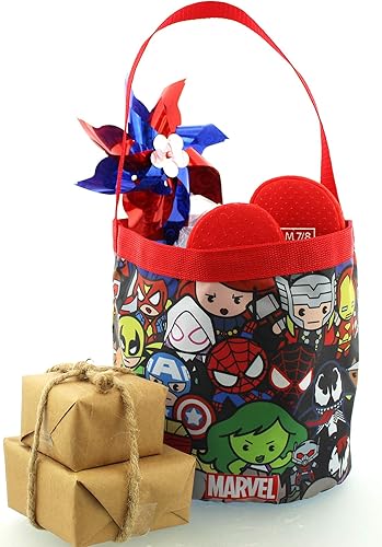 Miniatura 14 de Marvel Super Hero Adventures - Cesta plegable de nailon para regalo Azul,Rojo/Negro,https://www.amazon.com/dp/undefined