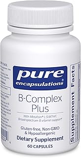 B-Complex Plus - B Vitamins Supplement to Support Neurological Health, Cardiovascular Health, Energy Levels & Nervous System Support* - with Vitamin B12 & More - 60 Capsules