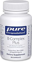 Pure Encapsulations B-Complex Plus - B Vitamins Supplement to Support Neurological Health, Cardiovascular Health, Energy Levels & Nervous System Support* - with Vitamin B12 & More - 60 Capsules