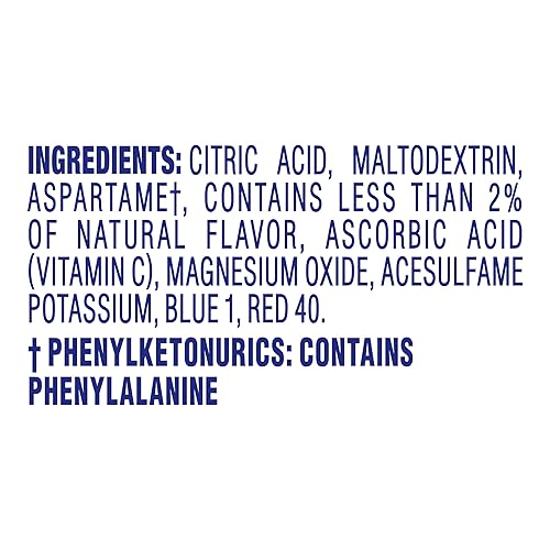Miniatura 3 de Crystal Light - Mezcla de bebida en polvo sabor natural a granada y cereza en sobres, baja en calorías y sin azúcar, 60 sobres para jarras