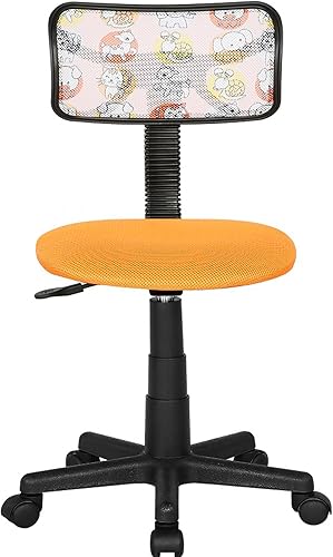 JJS Home - Juego de escritorio y silla giratoria pequeña, asiento ergonómico ajustable de malla transpirable, asiento ergonómico ajustable, taburete