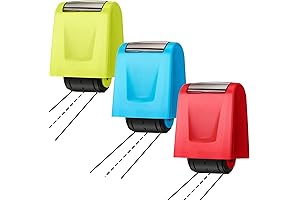 Teling 3 Pcs Dashed Handwriting Line Practice Roller Stamp